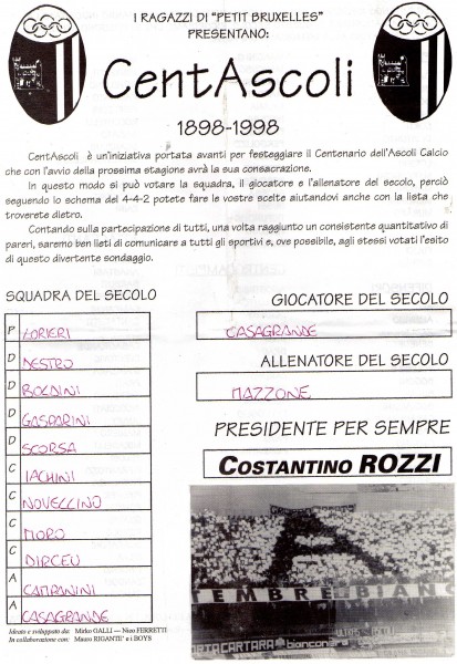 scheda per votare
